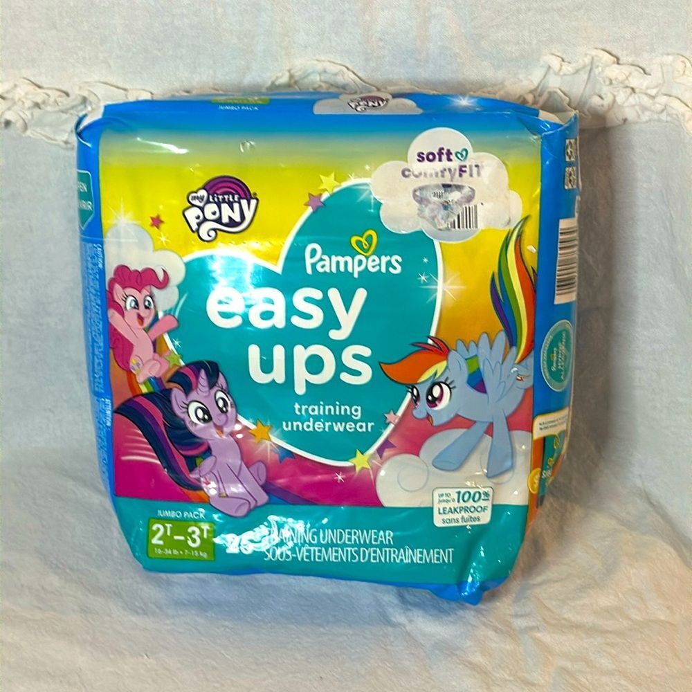 Pampers Easy Ups Training Underwear My Little Pony Jumbo Pack 25 Count 2T 3T